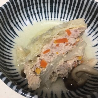 白菜と挽肉の重ね煮